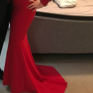 Red Long sleeve dress